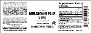 Vitamer Laboratories Melatonin Plus 5 mg - supplement
