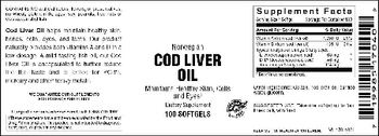 Vitamer Laboratories Norwegian Cod Liver Oil - supplement