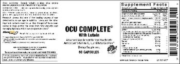 Vitamer Laboratories Ocu Complete With Lutein - supplement