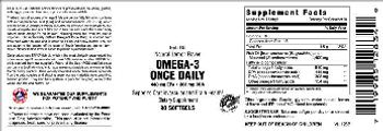 Vitamer Laboratories Omega-3 Once Daily Natural Lemon Flavor - supplement