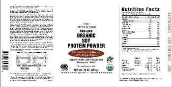 Vitamer Laboratories Organic Soy Protein Powder Natural Chocolate Flavor - supplement