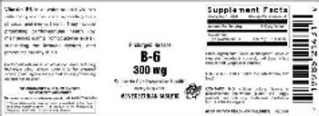 Vitamer Laboratories Prolonged Release B-6 300 mg - supplement