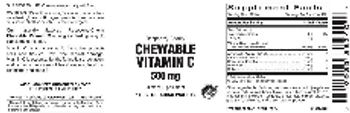 Vitamer Laboratories Raspberry-Cherry Chewable Vitamin C 500 mg - supplement