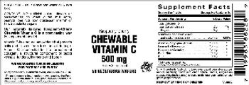 Vitamer Laboratories Raspberry-Cherry Chewable Vitamin C 500 mg - supplement