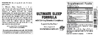 Vitamer Laboratories Ultimate Sleep Formula - supplement