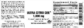 Vitamer Laboratories Ultra Citro Cee 1,000 mg - supplement