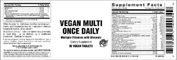 Vitamer Laboratories Vegan Multi Once Daily - supplement