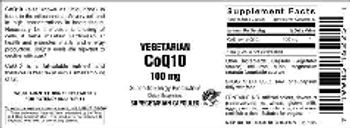 Vitamer Laboratories Vegetarian CoQ10 100 mg - supplement