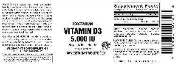 Vitamer Laboratories Vegetarian Vitamin D3 5,000 IU - supplement