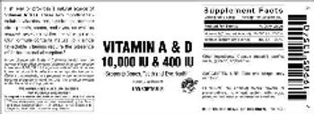 Vitamer Laboratories Vitamin A & D 10,000 IU & 400 IU - supplement