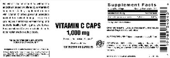 Vitamer Laboratories Vitamin C Caps 1,000 mg - supplement