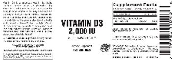 Vitamer Laboratories Vitamin D3 2,000 IU - supplement