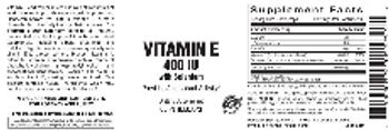 Vitamer Laboratories Vitamin E 400 IU With Selenium - supplement