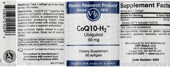 Vitamin Research Products CoQ10-H2 - supplement