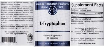 Vitamin Research Products L-Tryptophan - supplement