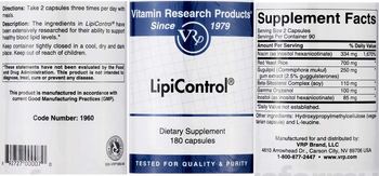 Vitamin Research Products LipiControl - supplement