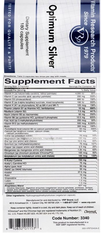Vitamin Research Products Optimum Silver - supplement