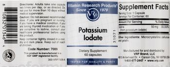 Vitamin Research Products Potassium Iodate - supplement