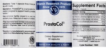 Vitamin Research Products ProstaCol - supplement