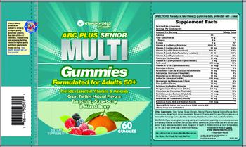 Vitamin World ABC Plus Senior Multi Gummies - supplement