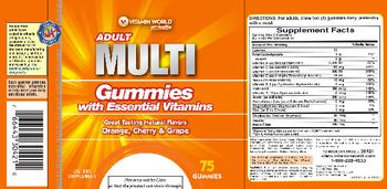 Vitamin World Adult Multi Gummies With Essential Vitamins - supplement