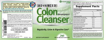 Vitamin World Advanced Colon Cleanser - supplement
