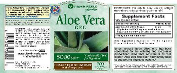 Vitamin World Aloe Vera Gel 5000 mg - concentracted extract herbal supplement