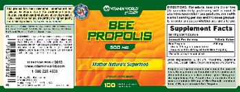 Vitamin World Bee Propolis 500 mg - supplement