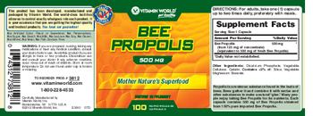 Vitamin World Bee Propolis 500 mg - supplement