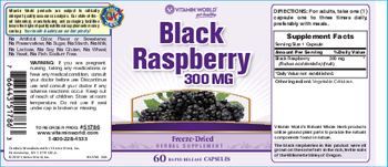 Vitamin World Black Raspberry 300 mg - herbal supplement