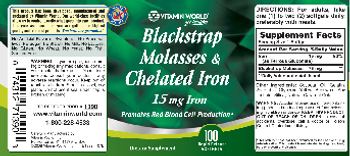 Vitamin World Blackstrap Molasses & Chelated Iron - supplement
