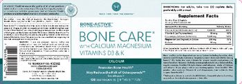 Vitamin World Bone Care With Calcium Magnesium Vitamins D3  K - supplement