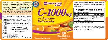 Vitamin World C-1000 mg With Protective Bioflavonoids - vitamin supplement
