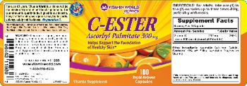 Vitamin World C-Ester Ascorbyl Palmitate 500 mg - vitamin supplement