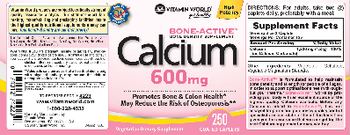 Vitamin World Calcium 600 mg - bone density supplement