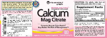 Vitamin World Calcium Mag Citrate - supplement
