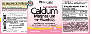 Vitamin World Calcium Magnesium With Vitamin D3 - supplement