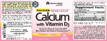 Vitamin World Calcium With Vitamin D3 - supplement