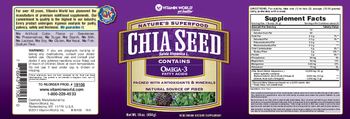 Vitamin World Chia Seed - vegetarian supplement
