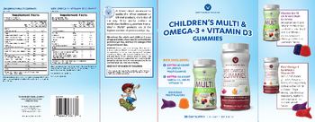 Vitamin World Children's Multi & Omega-3 + Vitamin D3 Gummies Children's Multi Gummies - supplement