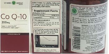 Vitamin World Co Q-10 200 mg - supplement