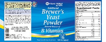 Vitamin World Debittered Brewer's Yeast Powder - vegetarian supplement