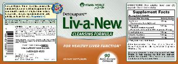Vitamin World Detoxapure Liv-a-New Cleansing Formula - supplement