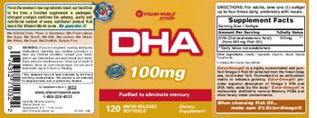 Vitamin World DHA 100 mg - supplement