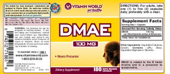 Vitamin World DMAE 100 mg - supplement