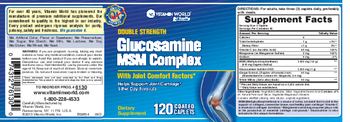 Vitamin World Double Strength Glucosamine MSM Complex - supplement