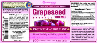 Vitamin World Double Strength Grapeseed Extract 100 mg - supplement