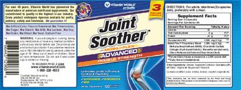 Vitamin World Double Strength Joint Soother - supplement