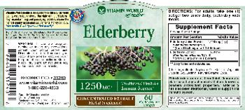 Vitamin World Elderberry 1250 mg - herbal supplement