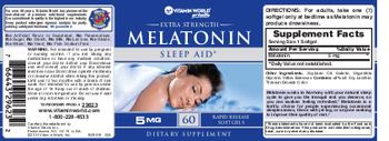 Vitamin World Extra Strength Melatonin 5 mg - supplement